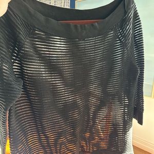 White House Black Market Semi sheer new no tags 3/4 length sleeve tunic